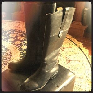Ralph Lauren tall black boots 6.5 size